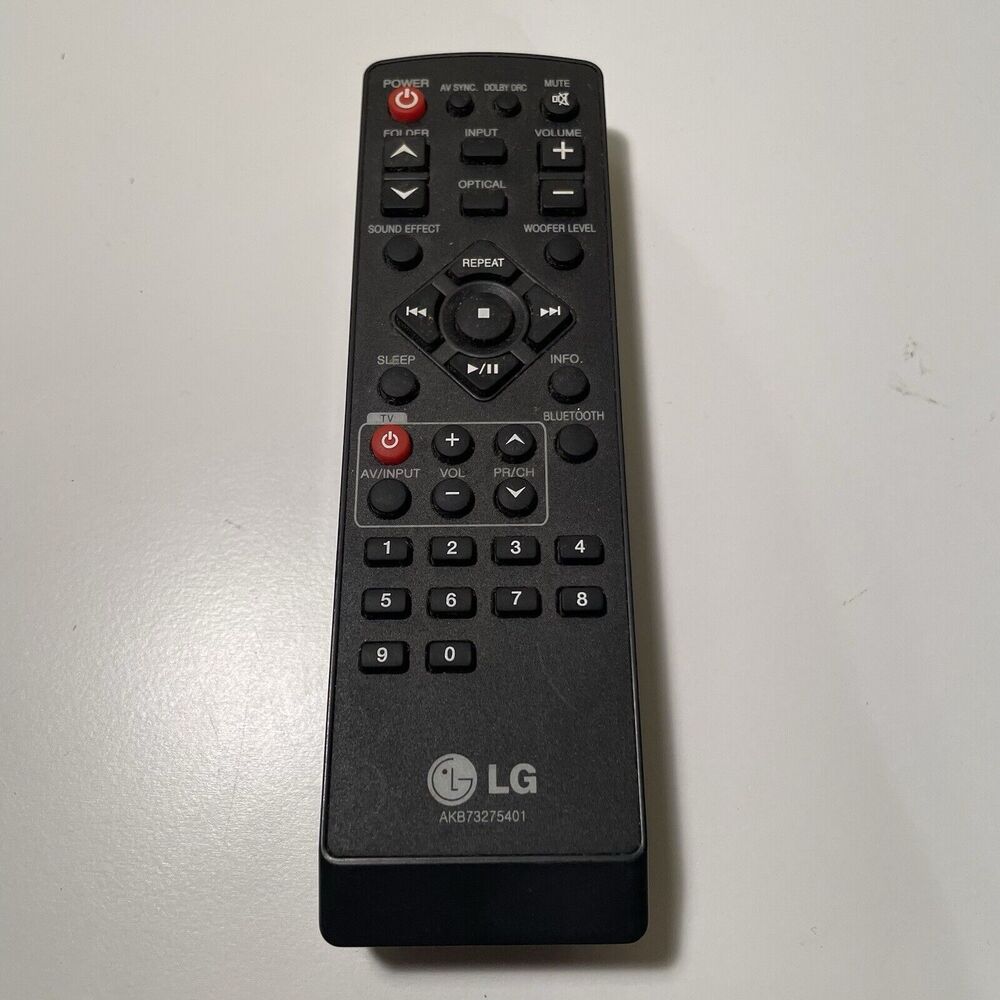 AKB73275401 Replace Remote Control Fit for LG Sound Bar LSB316 SHS36-D HLS36W-NB